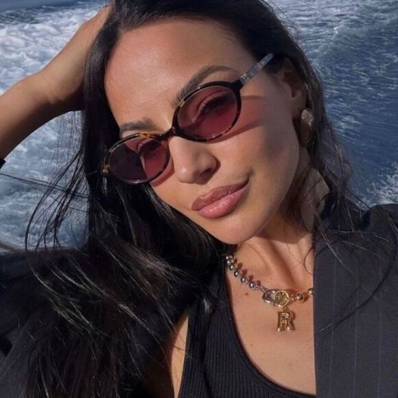 NEW MIU MIU MU04ZS VAU50D HONEY HAVANA / BORDEAUX SUNGLASSES - Picture 1 of 14